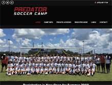 Tablet Screenshot of predator-soccer.com